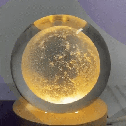 LAMPARA LUNA LLENA 3D FLOTANTE