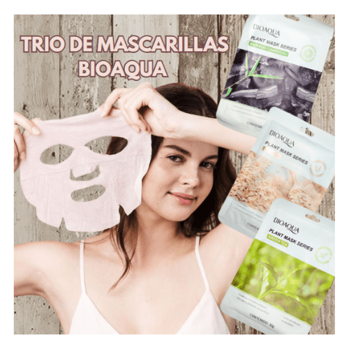 MASCARILLAS BIOAQUA , TRIO PERFECTO